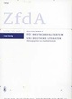 Zeitschrift für deutsches Altertum und deutsche Literatur (ZfdA)
