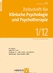  Zeitschrift für Klinische Psychologie und Psychotherapie Zeitschrift für Klinische Psychologie und Psychotherapie