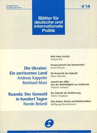 Blätter für deutsche und internationale Politik Zeitschrift