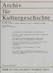  Archiv für Kulturgeschichte Archiv für Kulturgeschichte